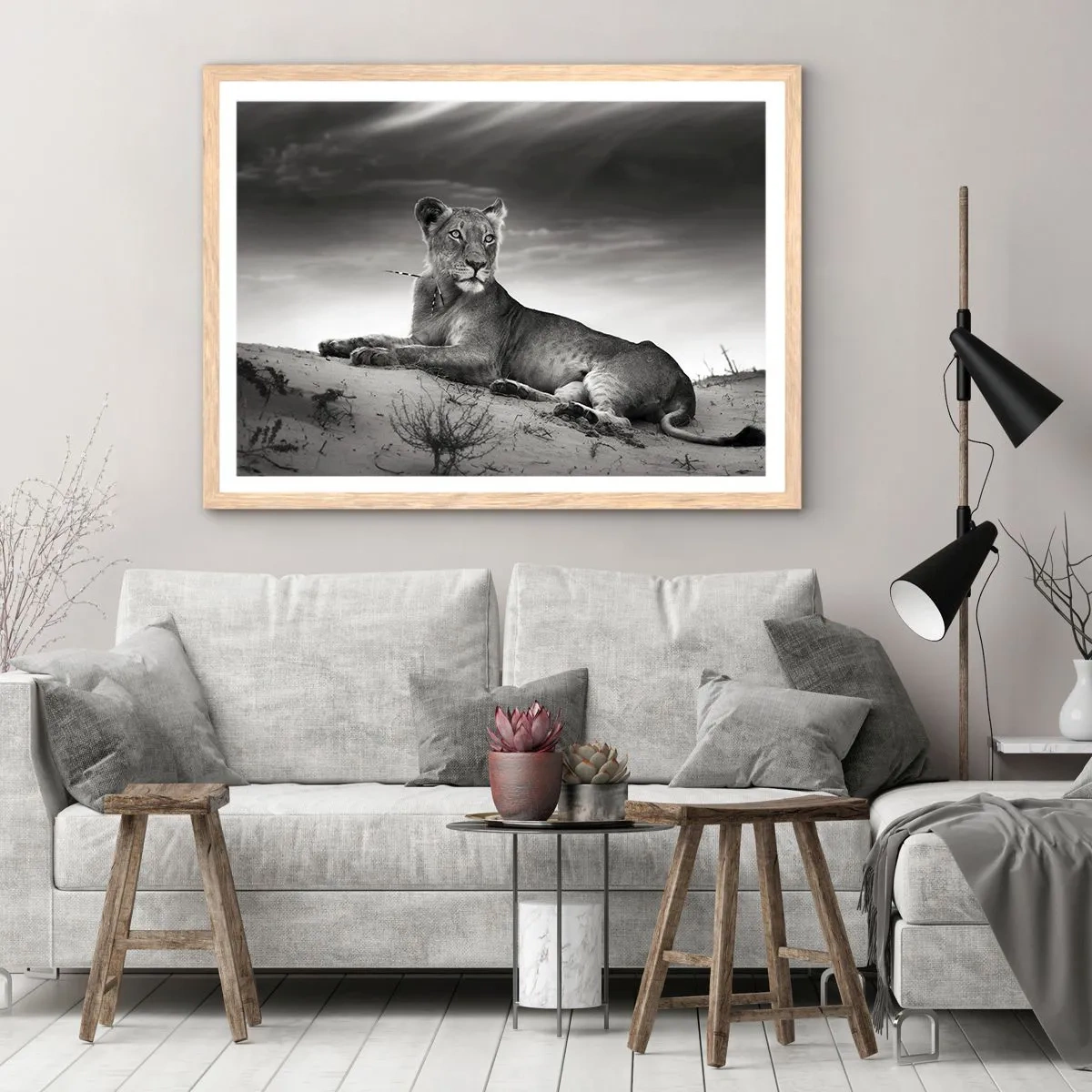 Affiche dans un chêne clair - Poster - La reine du désert reste - 40x30 cm