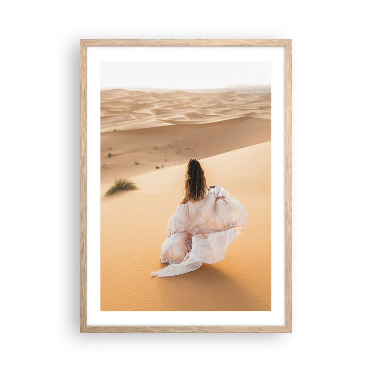 Affiche dans un chêne clair - Poster - Evasion vers la liberté - 50x70 cm