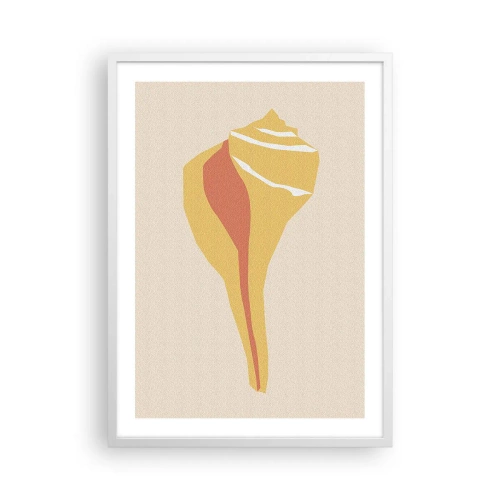 Affiche dans un cadre blanc - Poster - Abstraction organique – croissance - 50x70 cm