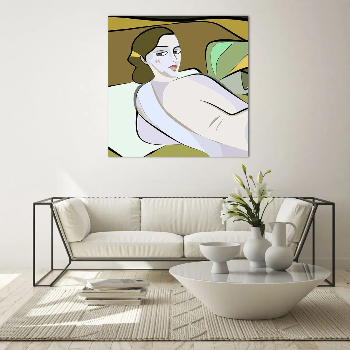 Impression sur verre - Image sur verre - Portrait intime - 70x70 cm