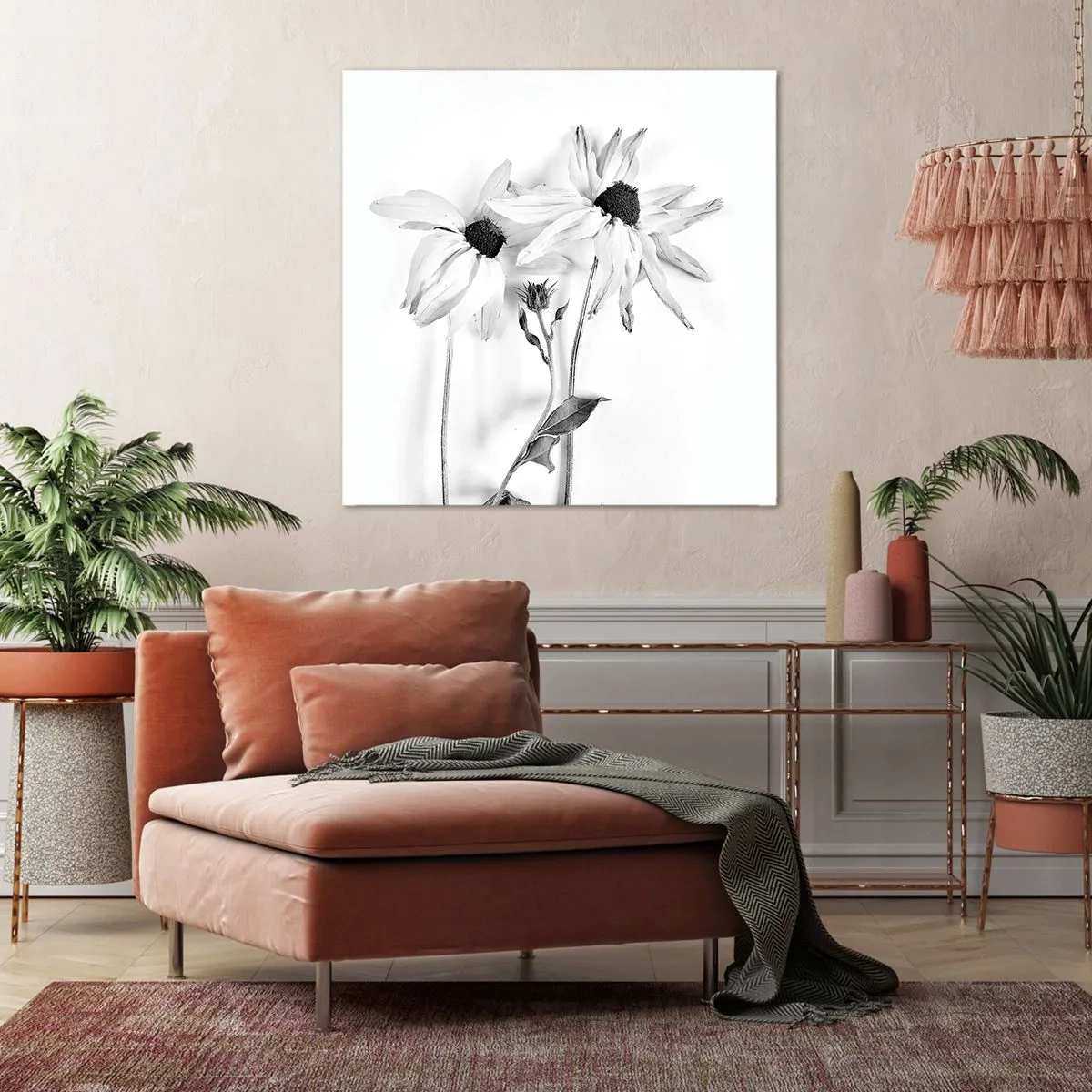 Impression sur toile - Image sur toile - Personne ne souhaite être seul - 40x40 cm