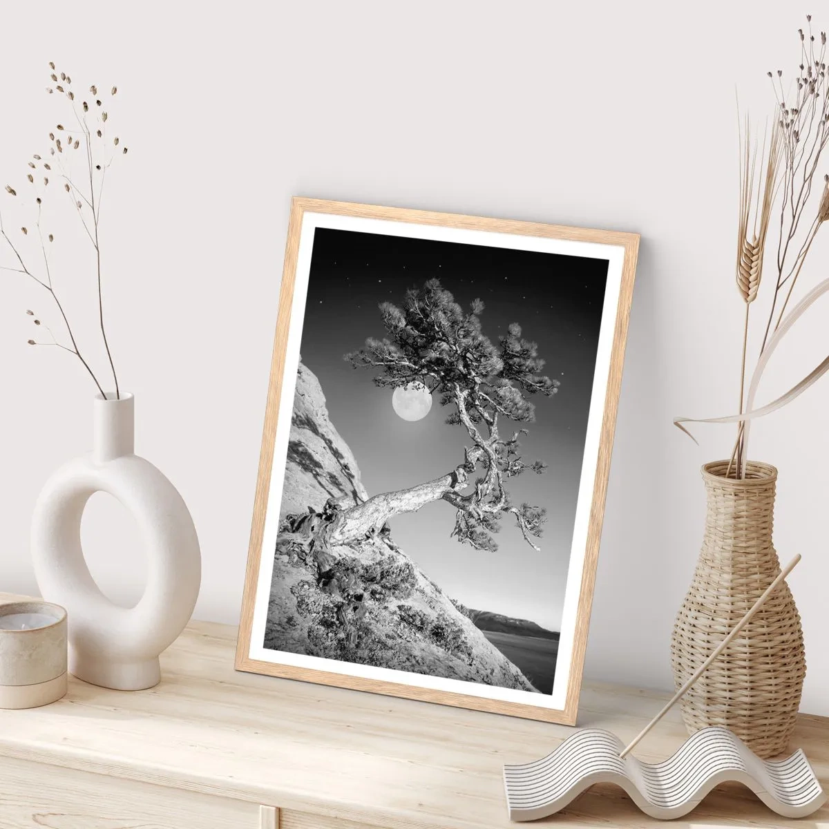 Affiche dans un chêne clair - Poster - Un combattant vainqueur - 61x91 cm