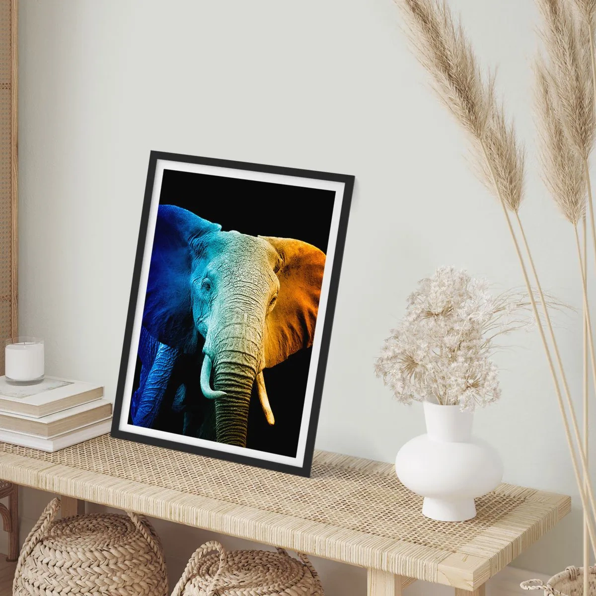 Affiche dans un cadre noir - Poster - Excentrique, pas bizarre - 70x100 cm