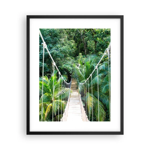 Affiche dans un cadre noir - Poster - Welcome to the jungle! - 40x50 cm