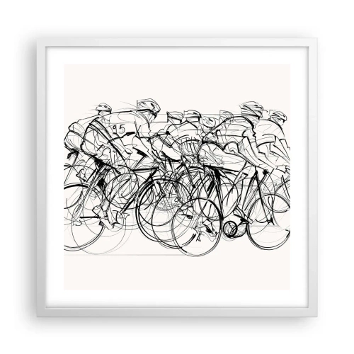 Affiche dans un cadre blanc - Poster - Ensemble en équipe - 50x50 cm