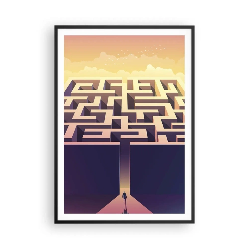 Affiche dans un cadre noir - Poster - Le temps de la décision - 70x100 cm