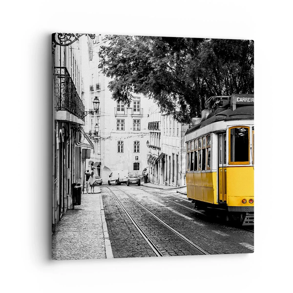 Impression sur toile - Image sur toile - Et du fado en arrière-plan - 30x30 cm