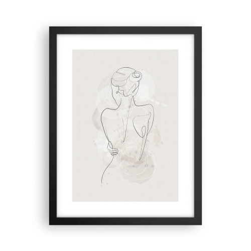 Affiche dans un cadre noir - Poster - Comme un instrument sensible - 30x40 cm