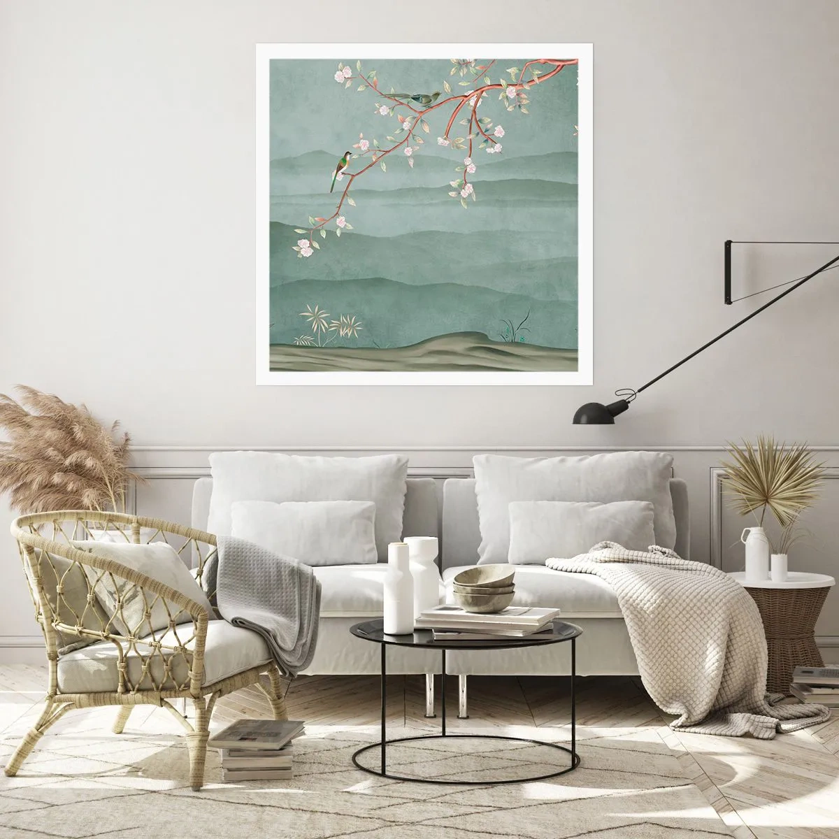 Affiche - Poster - Printemps oh c'est toi - 30x30 cm