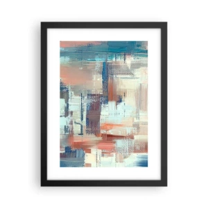 Affiche dans un cadre noir - Poster - Atteindre la lumière - 30x40 cm