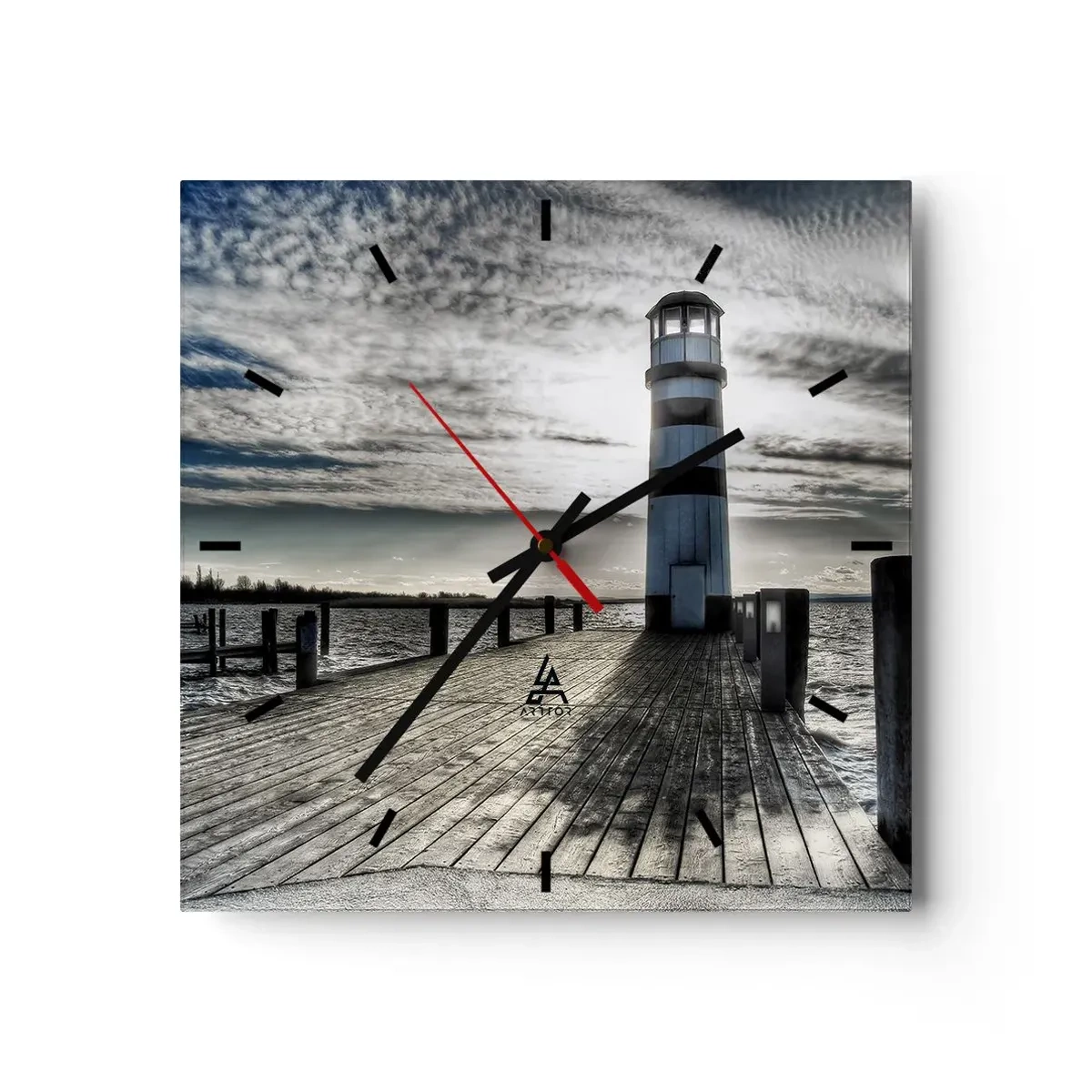 Horloge murale - Pendule murale - Marins, je vous attend - 40x40 cm