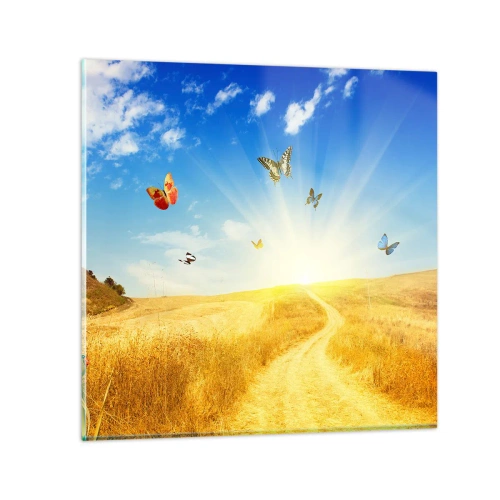 Impression sur verre - Image sur verre - Et comment ne pas aimer l'été ? - 30x30 cm