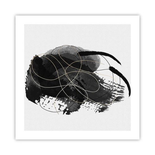 Affiche - Poster - Fait de noir - 50x50 cm