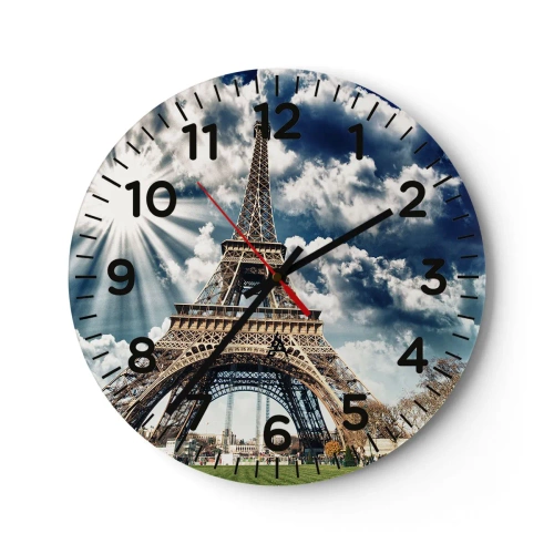 Horloge murale - Pendule murale - La seule et unique sous le soleil - 40x40 cm