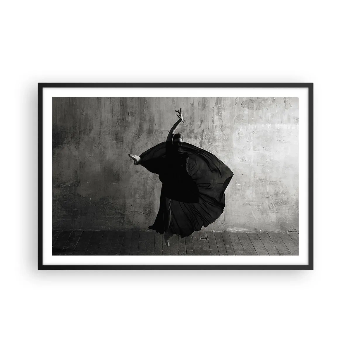 Affiche dans un cadre noir - Poster - Pas plein de passion - 91x61 cm