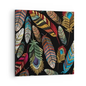 Impression sur toile - Image sur toile - Le carnaval des oiseaux - 60x60 cm