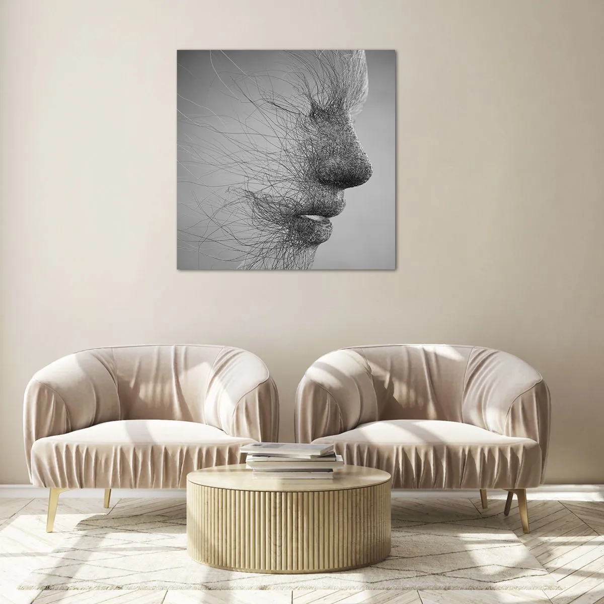 Impression sur verre - Image sur verre - L'esprit du vent - 60x60 cm