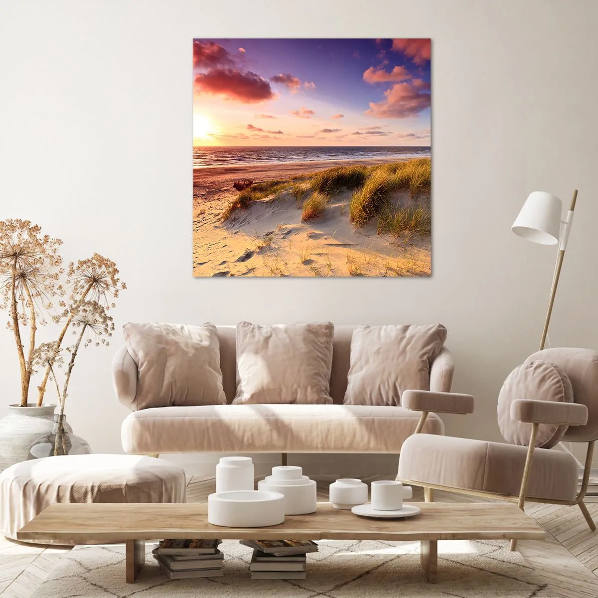 Impression sur toile - Image sur toile - L'air sent déjà l'été - 40x40 cm