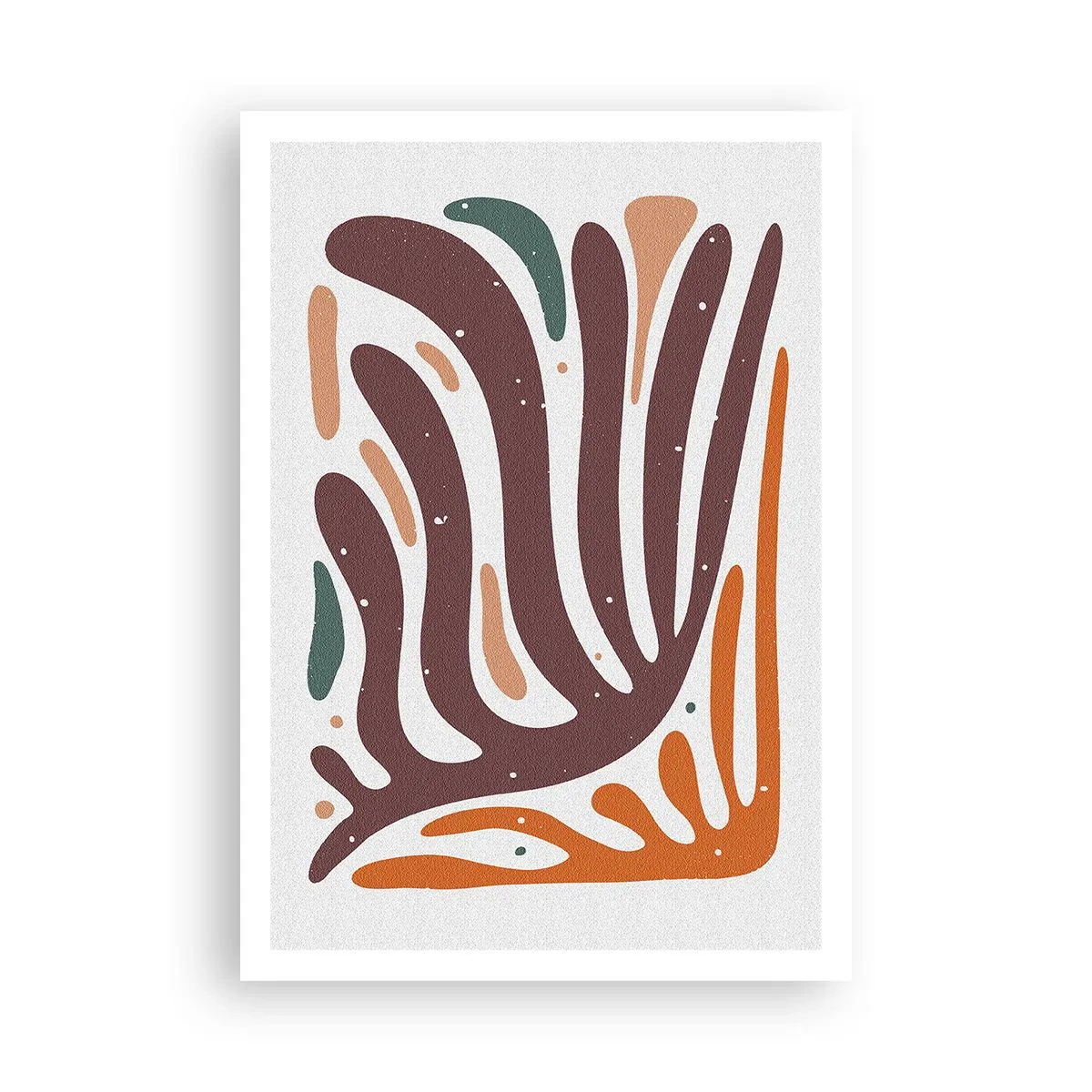 Affiche - Poster - Composition organique rayonnante - 70x100 cm