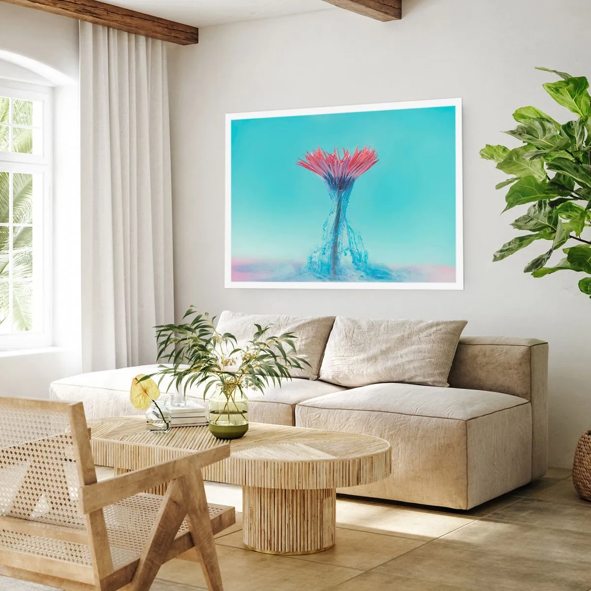 Affiche - Poster - Dans une étreinte vivifiante - 50x40 cm