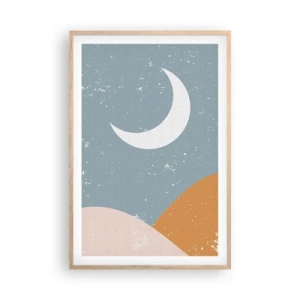 Affiche dans un chêne clair - Poster - Miracle de nombreuses nuits - 61x91 cm