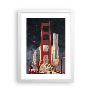 Affiche dans un cadre blanc - Poster - Toujours au centre - 30x40 cm