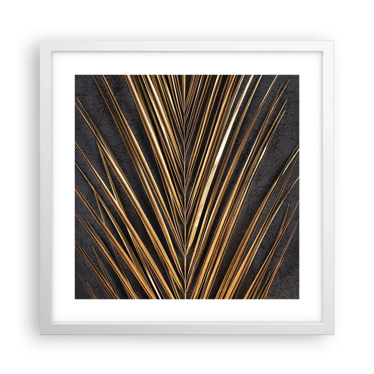 Affiche dans un cadre blanc - Poster - L'or des tropiques - 40x40 cm