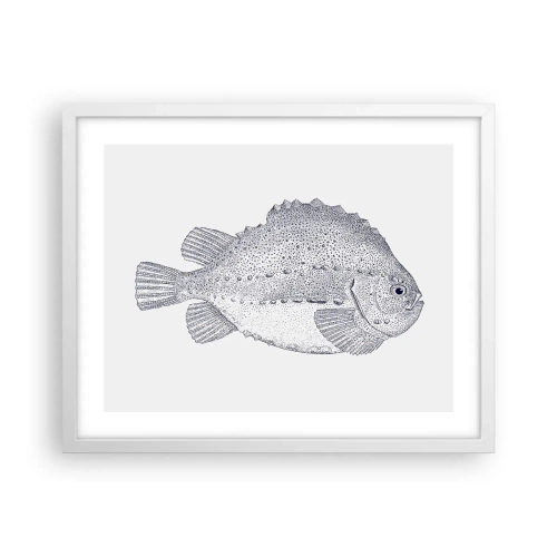 Affiche dans un cadre blanc - Poster - Pour l'album du naturaliste - 50x40 cm