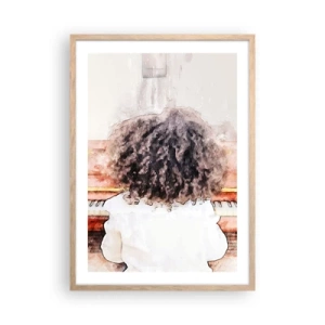 Affiche dans un chêne clair - Poster - Dans un nouveau monde - 50x70 cm