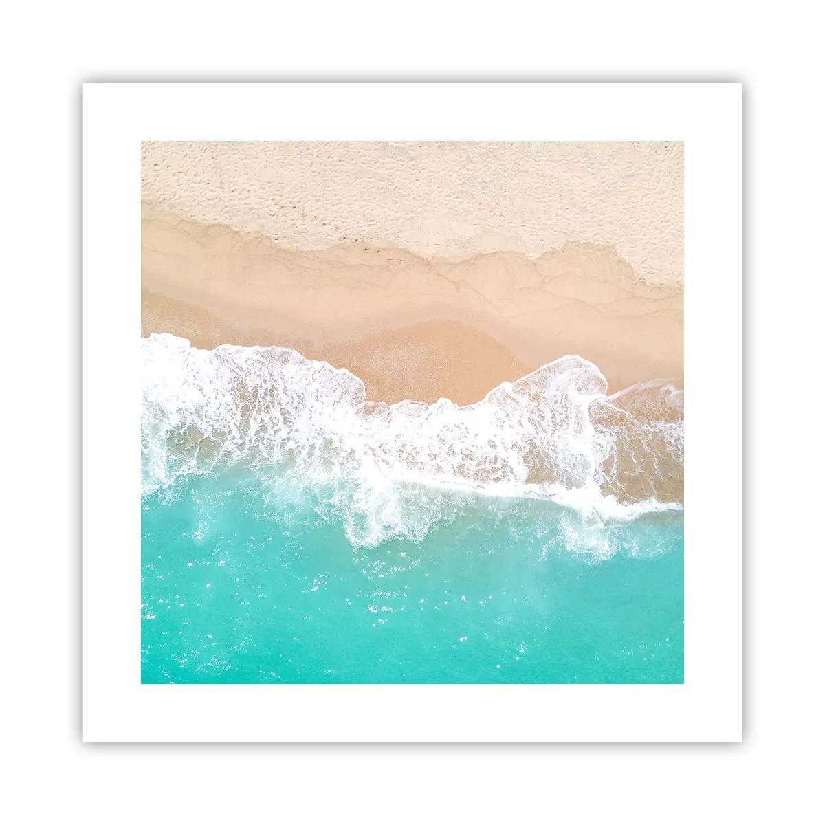 Affiche - Poster - Caresse de l'océan - 40x40 cm
