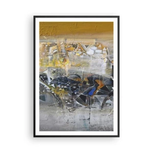 Affiche dans un cadre noir - Poster - Tout se met en place - 70x100 cm