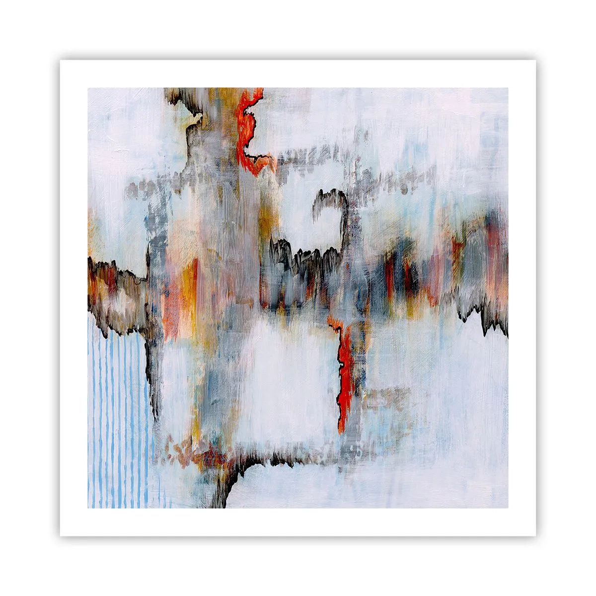 Affiche - Poster - Un bâton sur l'eau - 60x60 cm