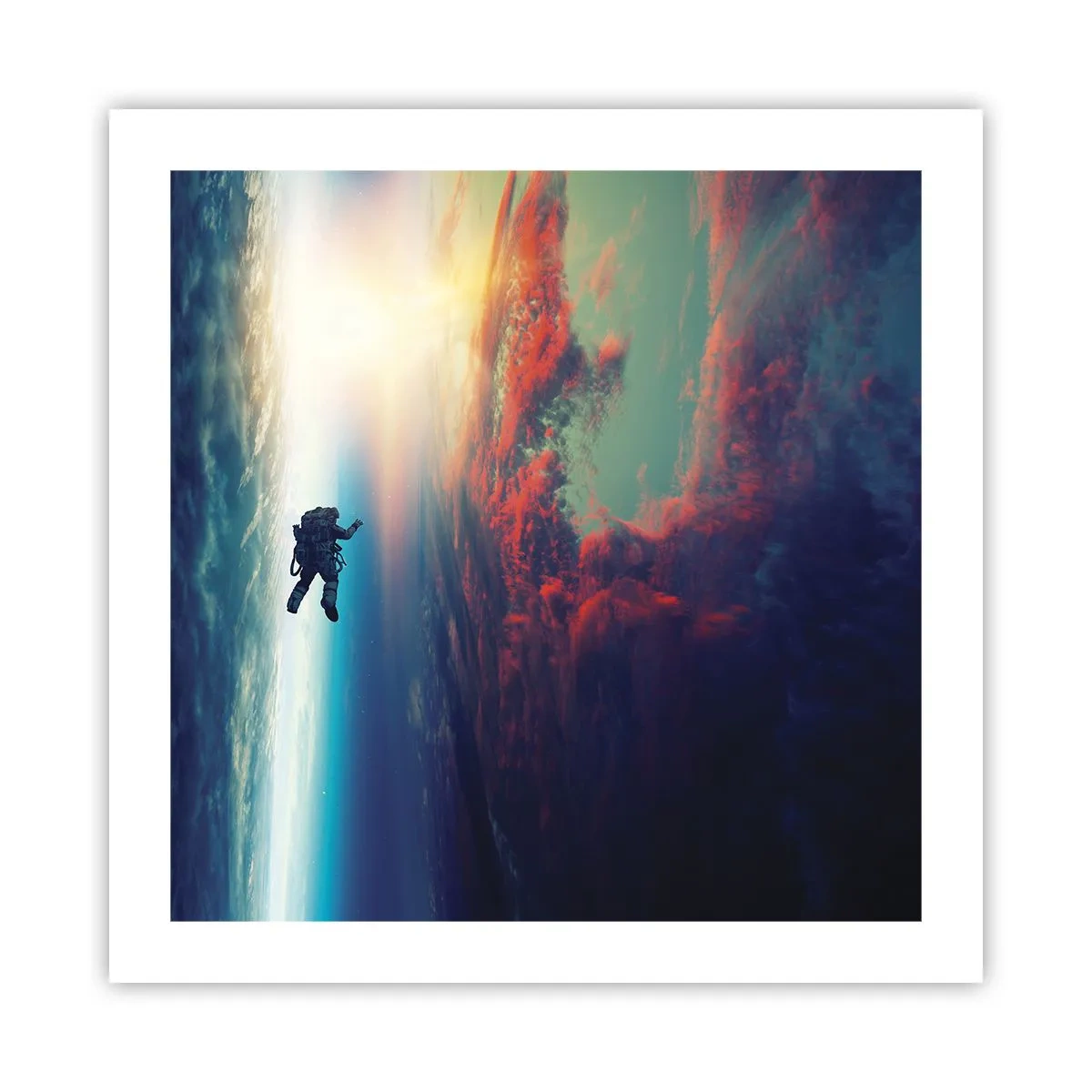 Affiche - Poster - Affronter l'univers - 50x50 cm