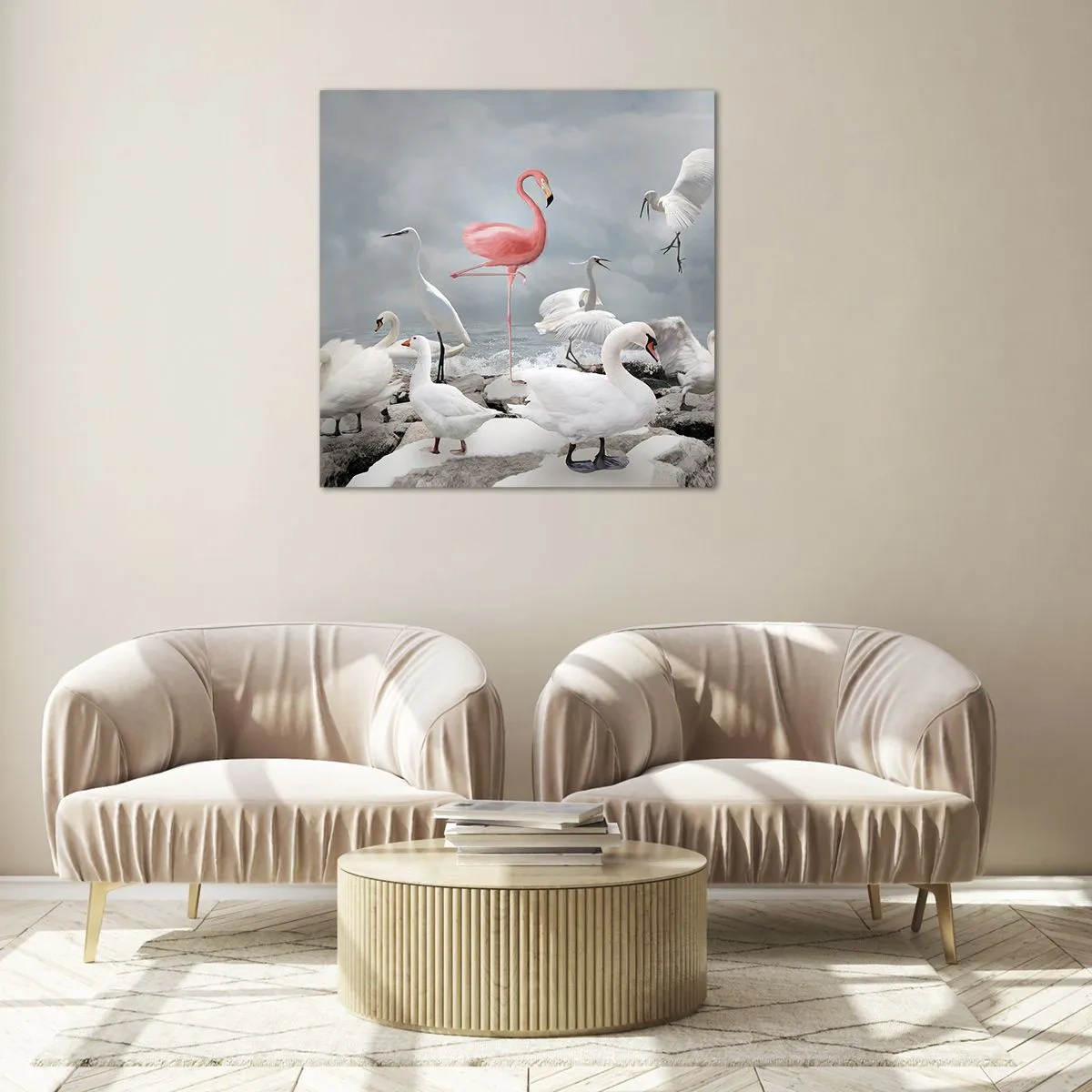 Impression sur verre - Image sur verre - Comment suis-je arrivé là? - 70x70 cm