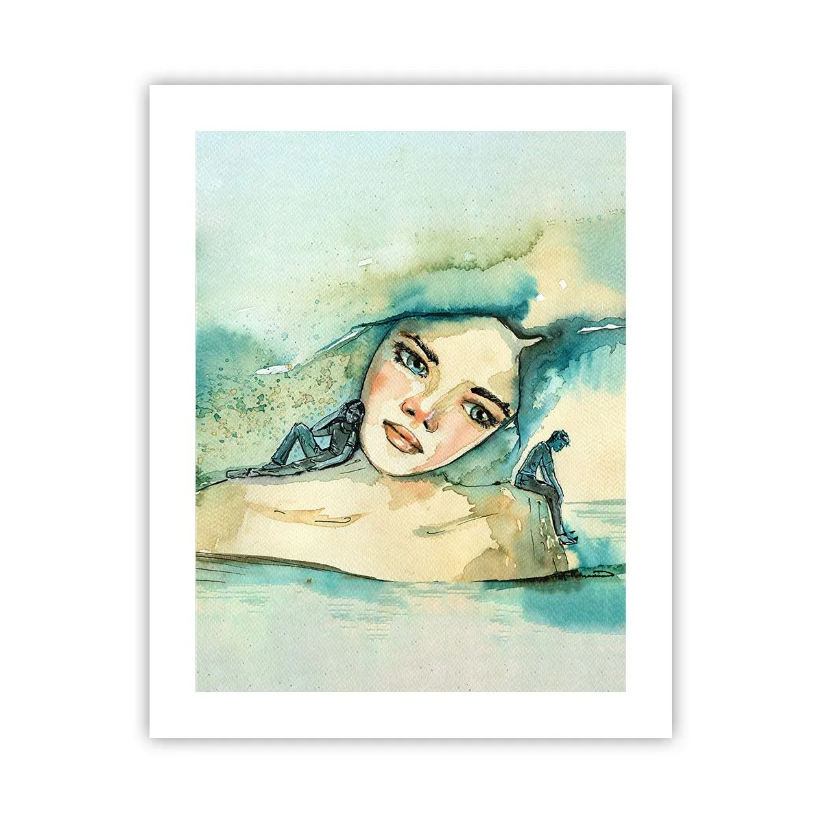 Affiche - Poster - Suis-je bleu? - 40x50 cm