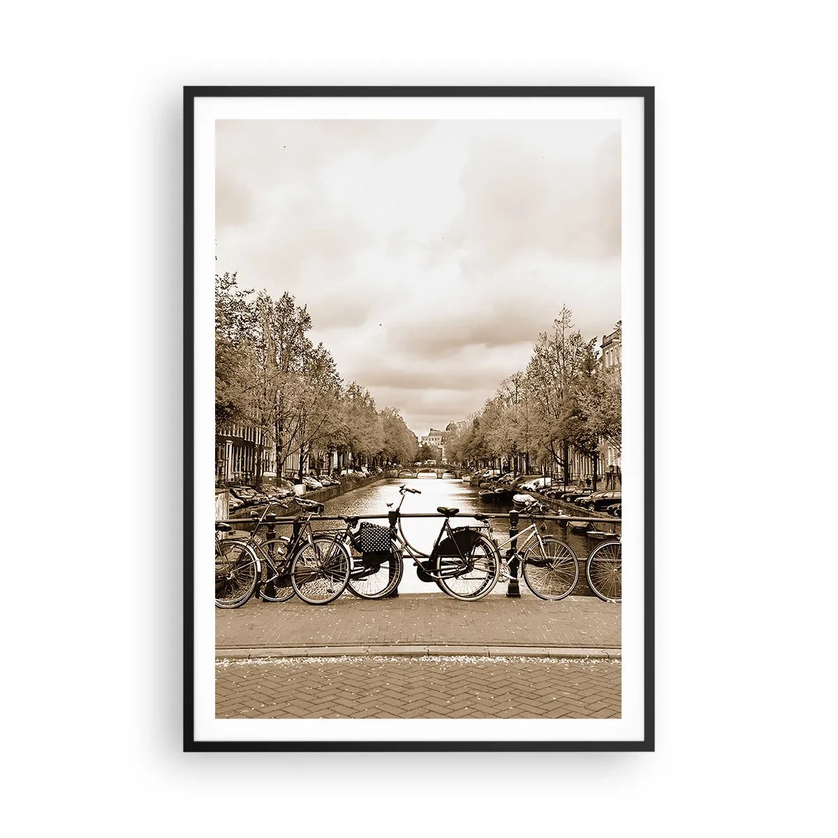 Affiche dans un cadre noir - Poster - Ambiance hollandaise - 70x100 cm