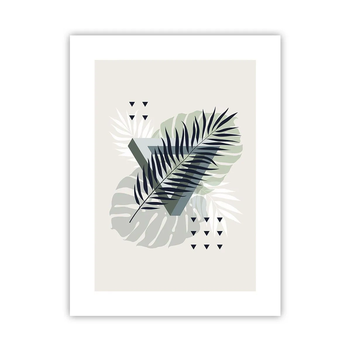 Affiche - Poster - Nature et géométrie - deux odres? - 30x40 cm