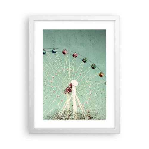 Affiche dans un cadre blanc - Poster - Nous vous invitons à vous amuser - 30x40 cm