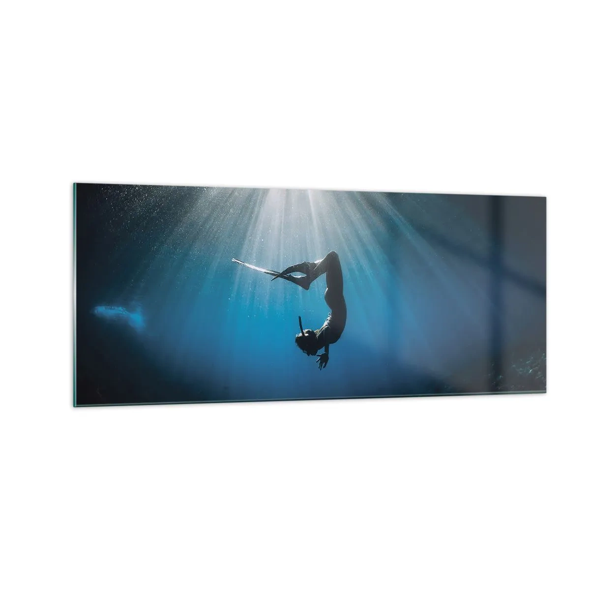 Impression sur verre - Image sur verre - Dans sous-marine - 100x40 cm