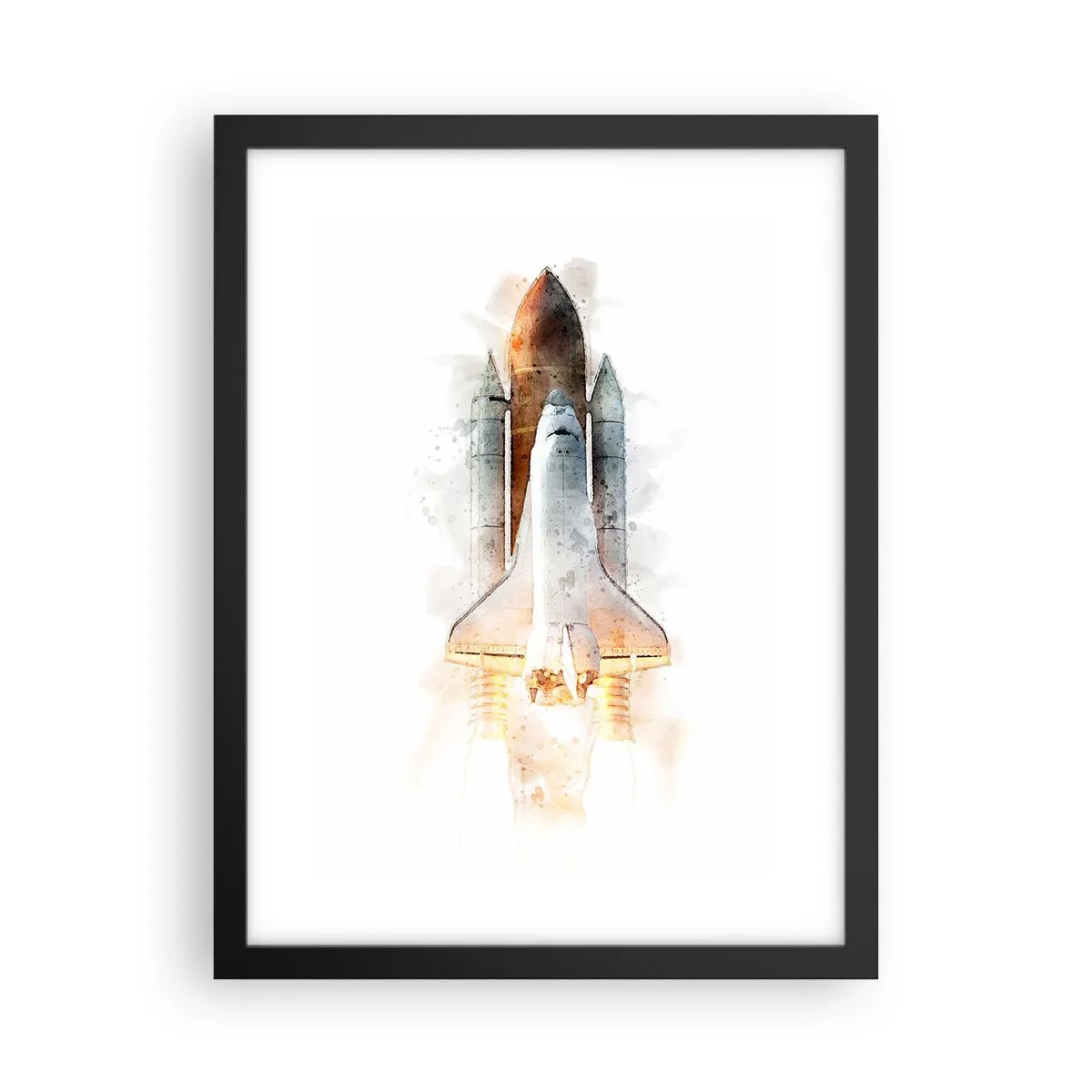 Affiche dans un cadre noir - Poster - Des explorateurs pour commencer - 30x40 cm