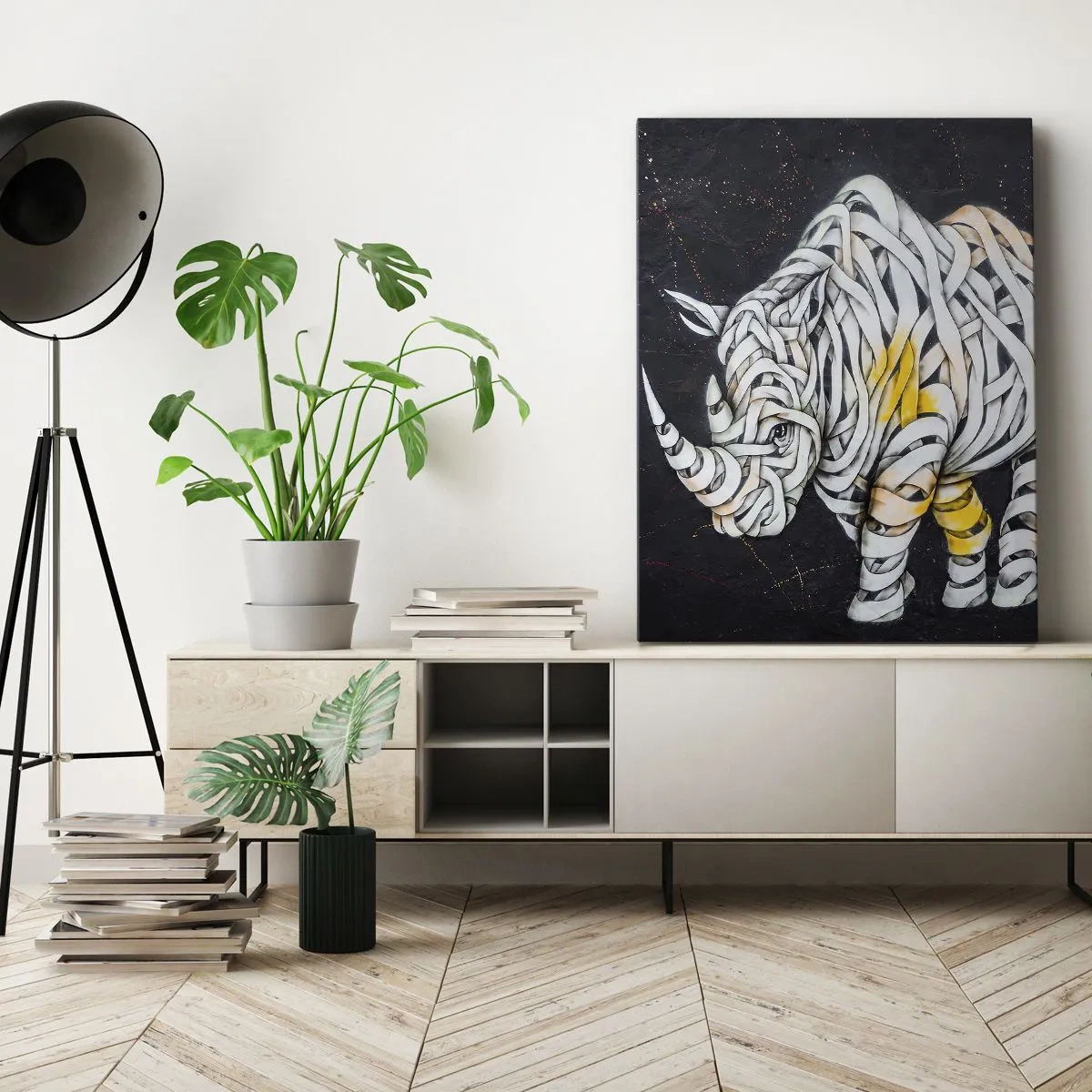 Impression sur toile - Image sur toile - La peau épaisse est un mythe - 65x120 cm