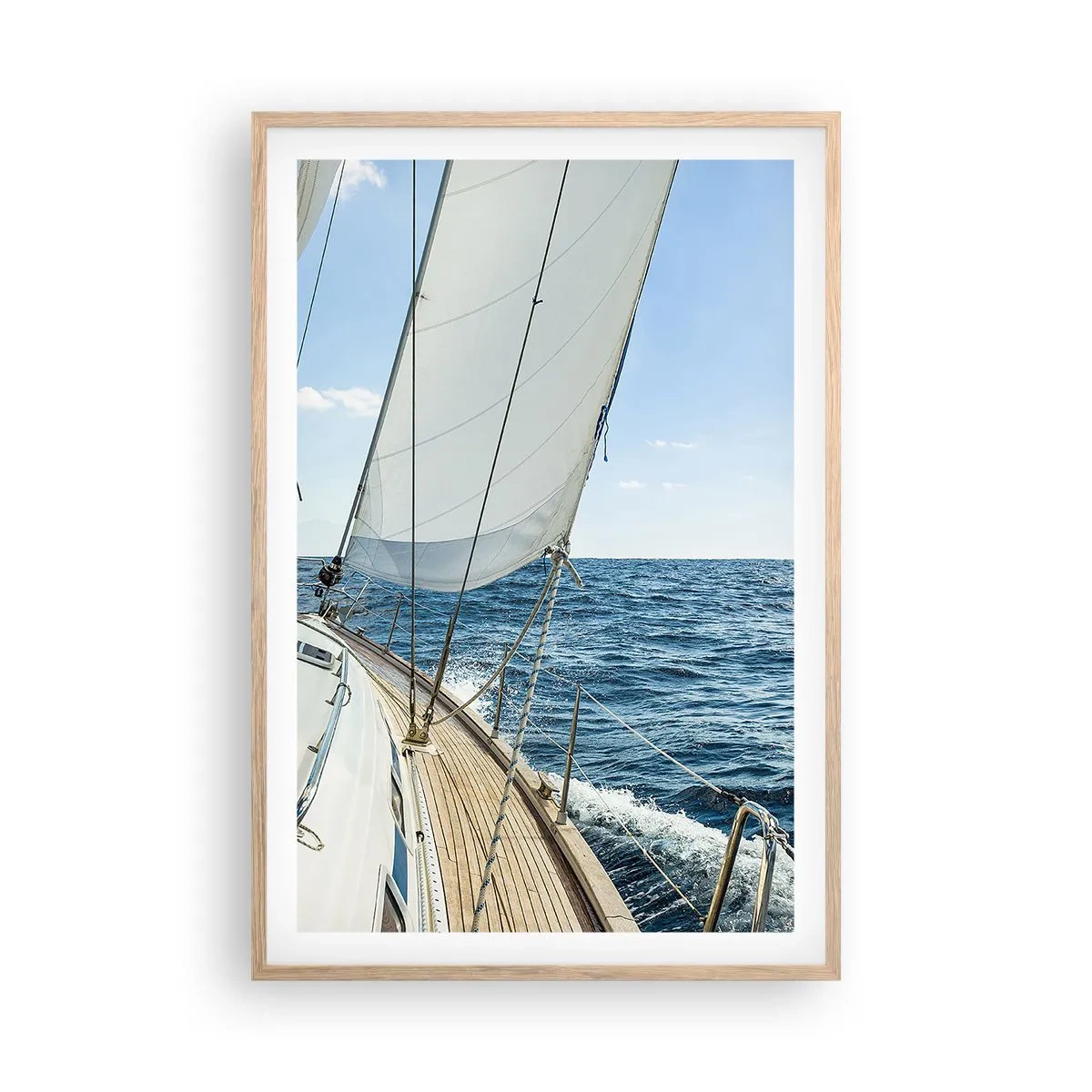 Affiche dans un chêne clair - Poster - Ohé, l'aventure - 61x91 cm