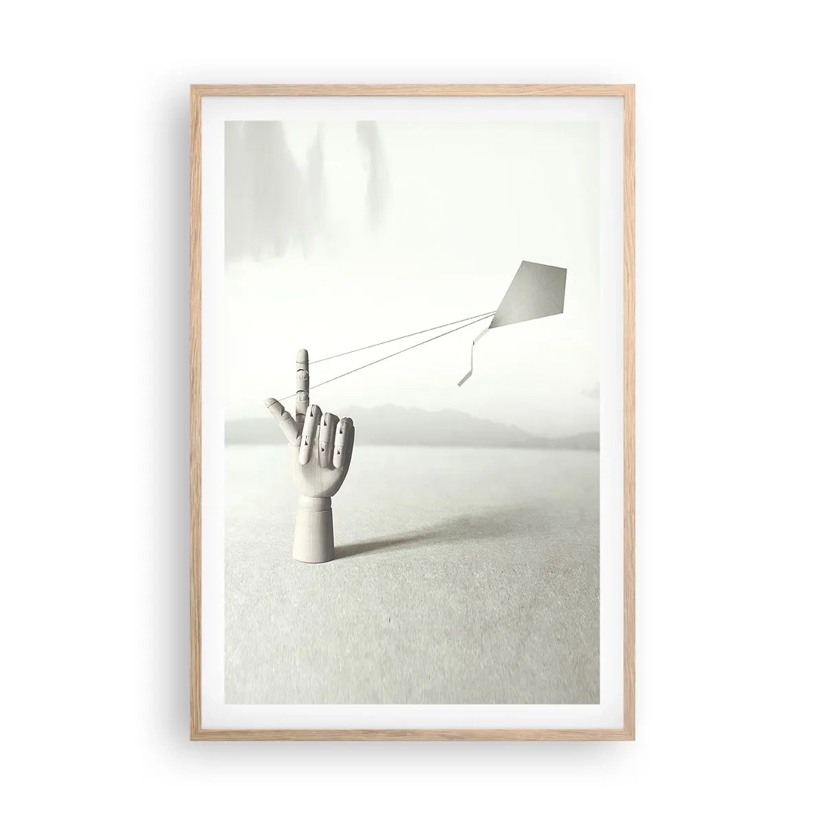 Affiche dans un chêne clair - Poster - Épreuve de force - 61x91 cm