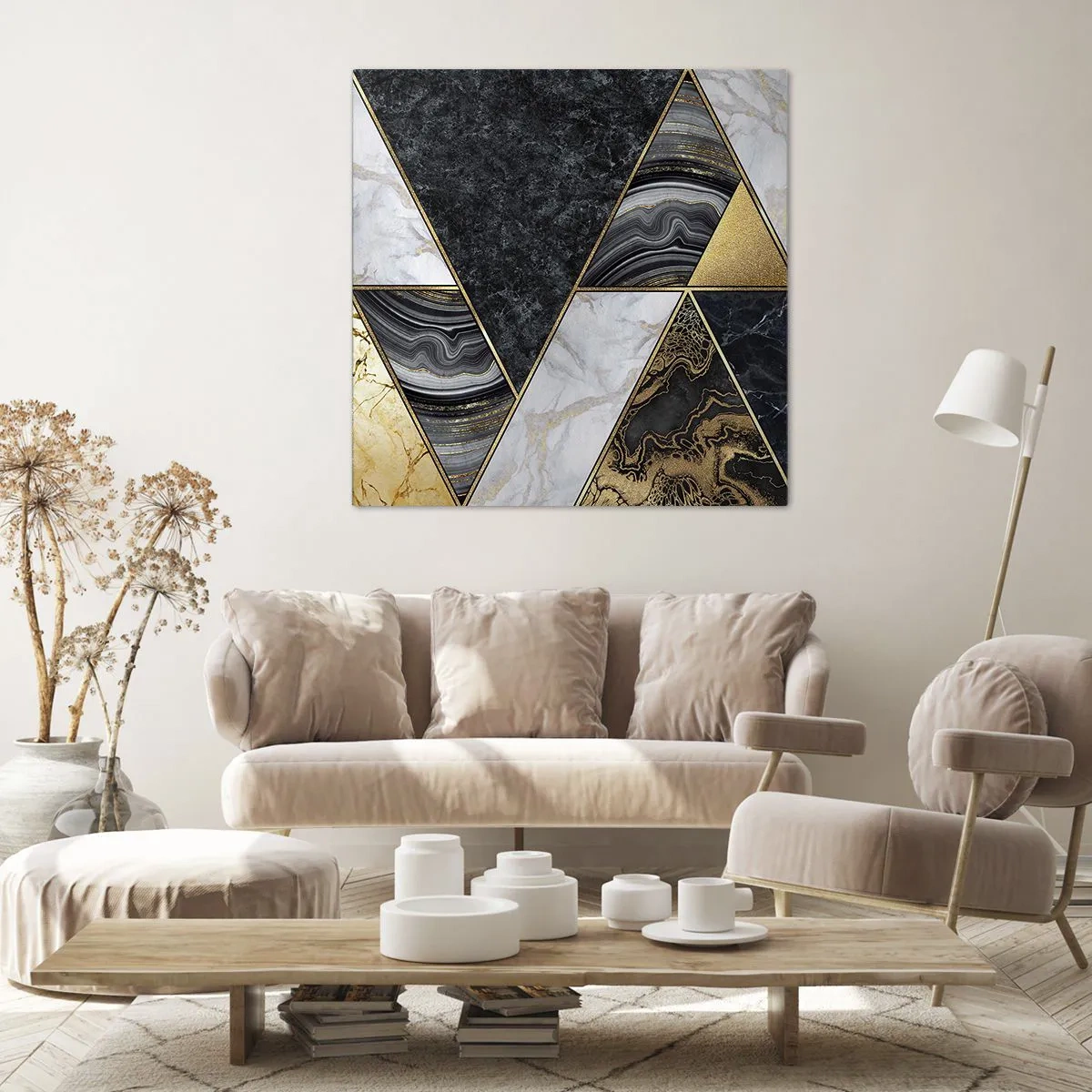 Impression sur toile - Image sur toile - Pierre après pierre - 50x50 cm