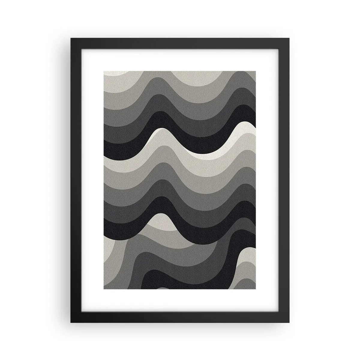 Affiche dans un cadre noir - Poster - Vague après vague - 30x40 cm