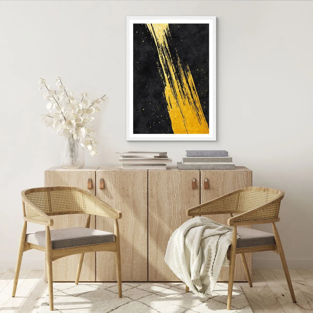 Affiche dans un cadre blanc - Poster - Sautez dans l'hyperespace - 70x100 cm