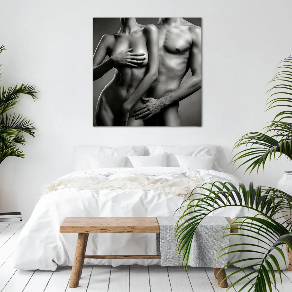 Impression sur toile - Image sur toile - Adam et Eve - 30x30 cm