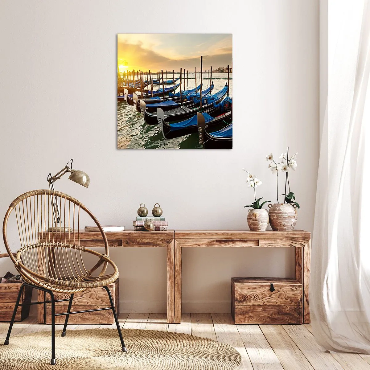 Impression sur toile - Image sur toile - Avant que le vacarme n'arrive - 40x40 cm