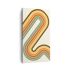 Impression sur toile - Image sur toile - En zig zag vers le but - 45x80 cm