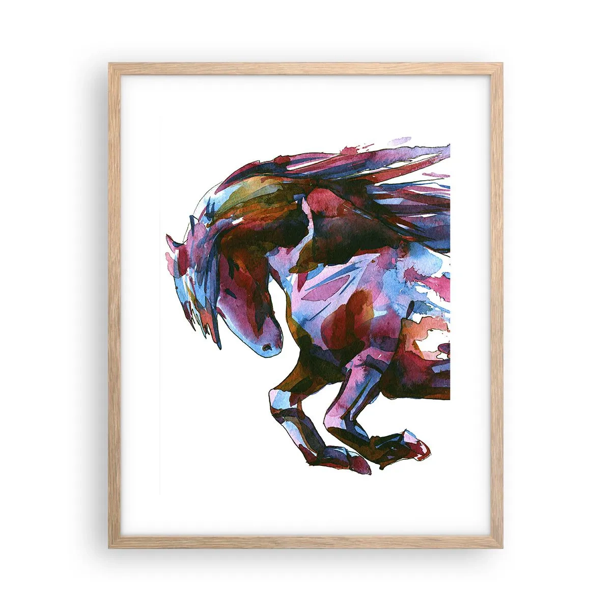 Affiche dans un chêne clair - Poster - Dans le ravissement - 40x50 cm